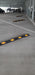Parkplatzbegrenzung gelb Anfahrschwelle aus Gummi 55, 90, 120 oder 180 cm +Schrauben.