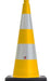 UvV Leitkegel 75 cm gelb flexibel (Pilone Warnkegel).