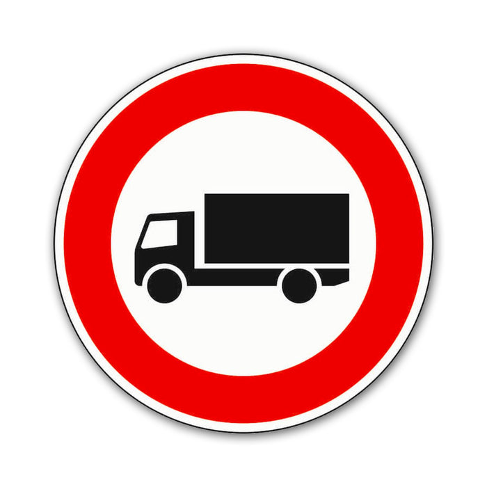 Vorschriftzeichen VZ 253, Verbot für Kraftfahr­zeuge über 3,5 t 420 und 600 mm