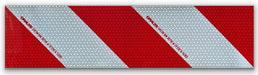 Orafol Kfz-Warnmarkierung weiss/rot 141 mm x 1 m rechtsw. 5921M.