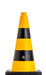 UvV Flex Leitkegel Warnkegel Pylone gelb-schwarz.
