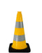 UvV FLEX gelbe Leitkegel 50 cm standsicher mit ca. 2,1 kg helle schöne Farben.