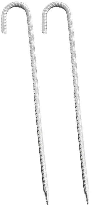 zelt anker UvV XXL Heringe Zeltanker Stahl verzinkt Bodenanker 41 cm (16 Zoll) Ø12mm