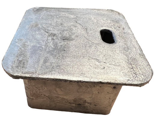 UvV-Shop Absperrpfosten Abdeckkappe, lose einsteckbar, verzinkt für 70 x 70 mm Eckige Pfosten