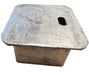 UvV-Shop Absperrpfosten Abdeckkappe, lose einsteckbar, verzinkt für 70 x 70 mm Eckige Pfosten