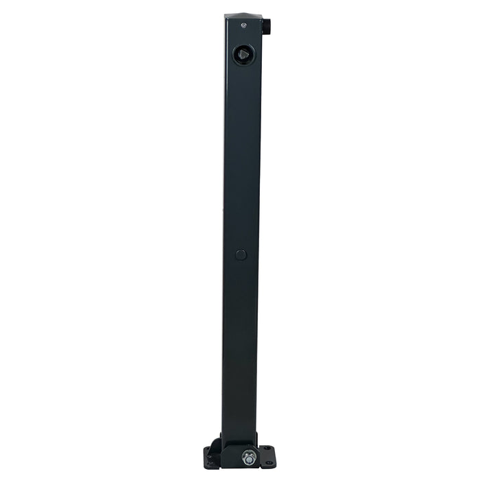 UvV-Shop UvV Design Absperrpfosten Comfy 70x70mm klappbar Stahl feuerverzinkt pulverbeschichtet + Reflexfolie Dreikantschloss ohne Folie