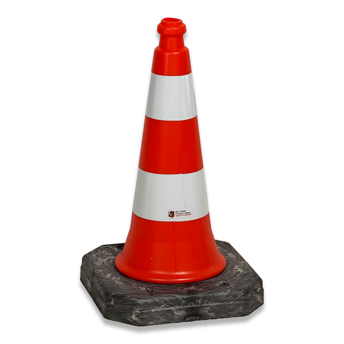 UvV Bigfoot EVO Verkehrsleitkegel 50 cm | 2,4 kg | RA1 Reflexfolie