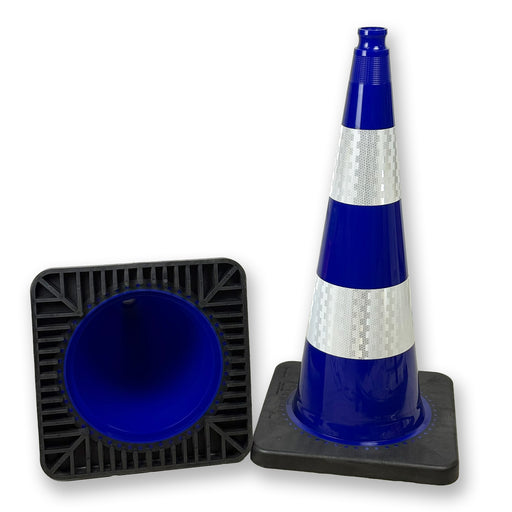 UvV-Shop UvV FLEX Pylonen Leitkegel 75 cm blau flexibel (4.2 kg schwere Warnkegel) Klasse RA2