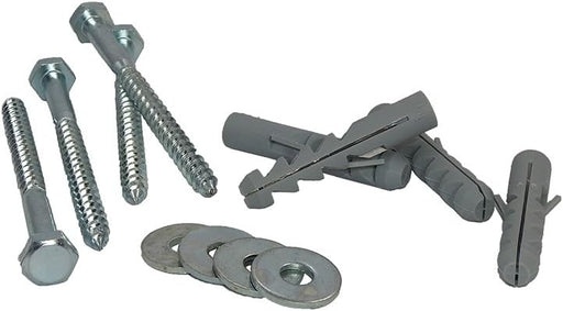 UvV-Shop UvV Befestigungsset für TireSafe Parkstopper -je 6 Schrauben und Dübel für ein 180 cm Parkstopper