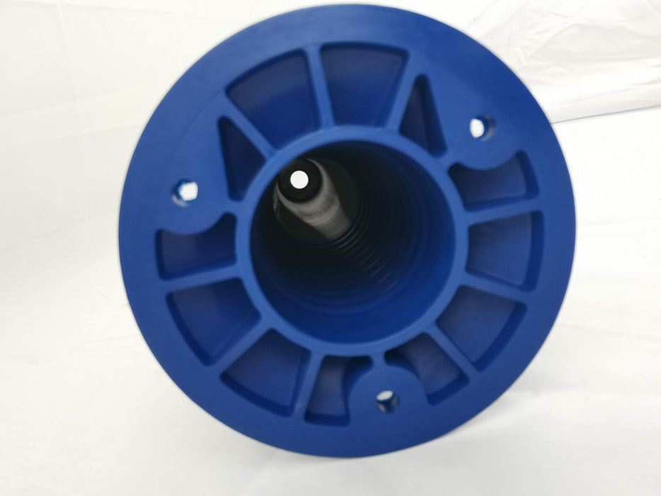 UvV-Shop 3 x flexible blaue Absperrpfosten Poller weiß reflektierend Set 75 oder 100 cm