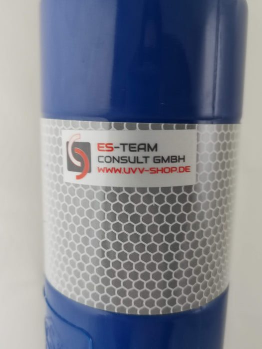 UvV-Shop 3 x flexible blaue Absperrpfosten Poller weiß reflektierend Set 75 oder 100 cm