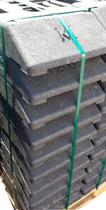 UvV-Shop Palette Fußplatte Typ K1 - 28 kg, mit 60 x 60 und 40 mm Öffnungen, für Absturzsicherungen, City-Baken