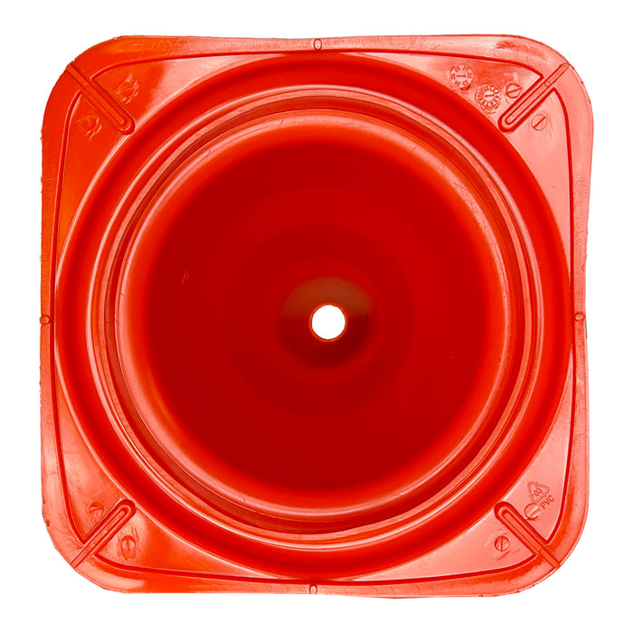 UvV 50cm PVC Leitkegel orange 1,2 kg mit individuellem Druck oder Logo | 10 Stück als Set