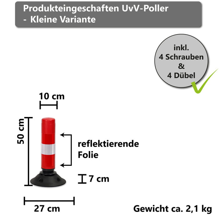 Leitpoller Swingback Leitzylinder +Bandfederung +reflektierend in 3 größen