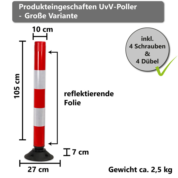 Leitpoller Swingback Leitzylinder +Bandfederung +reflektierend in 3 größen