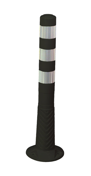 UvV Premium Poller Absperrpfosten 75 cm schwarz flexibel starke Reflektion RA2/C Reflexfolie