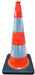 UvV Flex Leitkegel 75 cm Warnkegel, Pylone, stapelbar orange 4,2 kg.