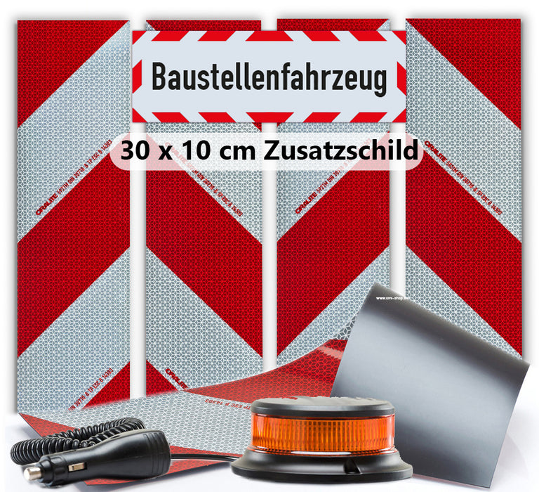 Kfz Warnmarkierung DIN30710 Orafol PKW komplett Magnetset Zusatzschild 30x10 cm