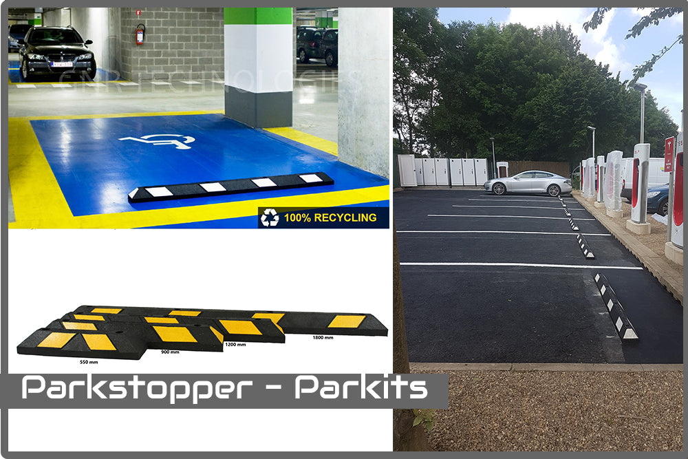Parkplatzausstattung - Kennzeichnung, Parkstopper, Markierungen uvm.