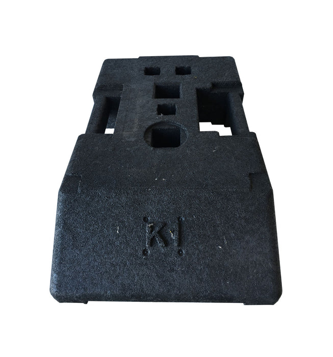 UvV-Shop Palette Fußplatte Typ K1 - 28 kg, mit 60 x 60 und 40 mm Öffnungen, für Absturzsicherungen, City-Baken