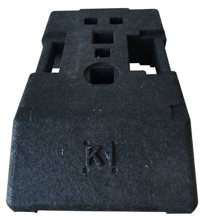 UvV-Shop Palette Fußplatte Typ K1 - 28 kg, mit 60 x 60 und 40 mm Öffnungen, für Absturzsicherungen, City-Baken