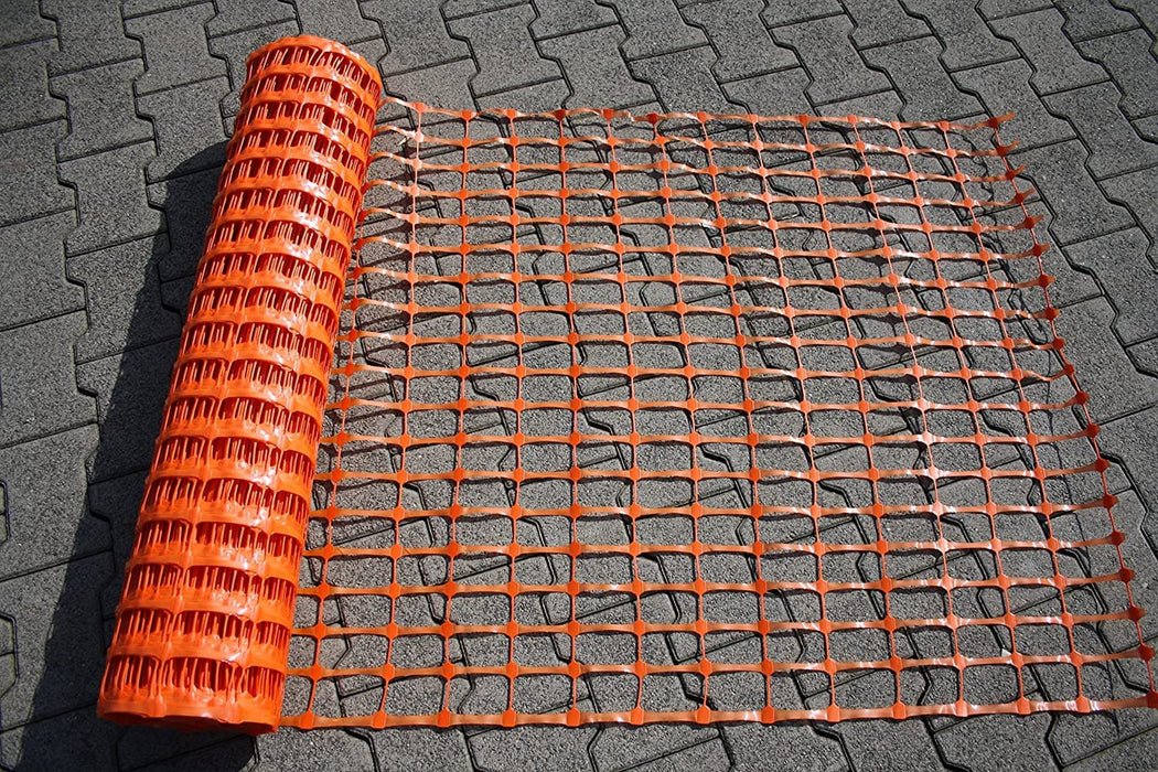 Fangzaun 25 m orange 80g qm Absperrnetz Kunststoff Warnzaun.