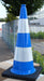 Leitkegel Pilone 75 cm blau flexibel (Pylone Warnkegel).