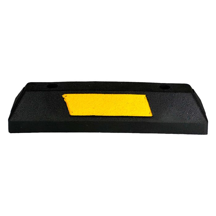 UvV Radstopper WHEEL schwarz gelbe Parkplatzabgrenzung 100% Gummi 55, 90, 120 oder 180 cm lang