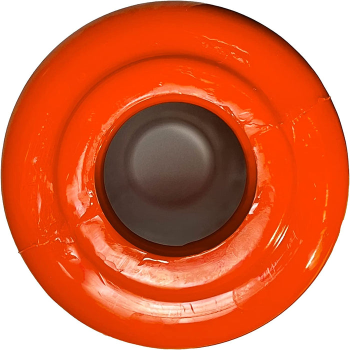 Flexible Premium Absperrpfosten, Poller 100 cm orange Reflexfolie RA2/C - 3 Stück Set