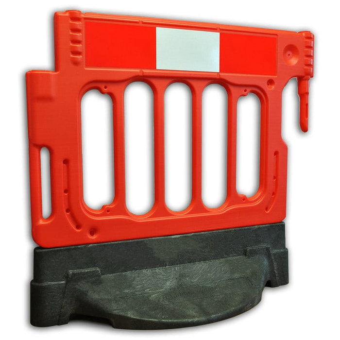UvV® Heavywall Absperrgitter in rot mit reflektierender Folie RA1.