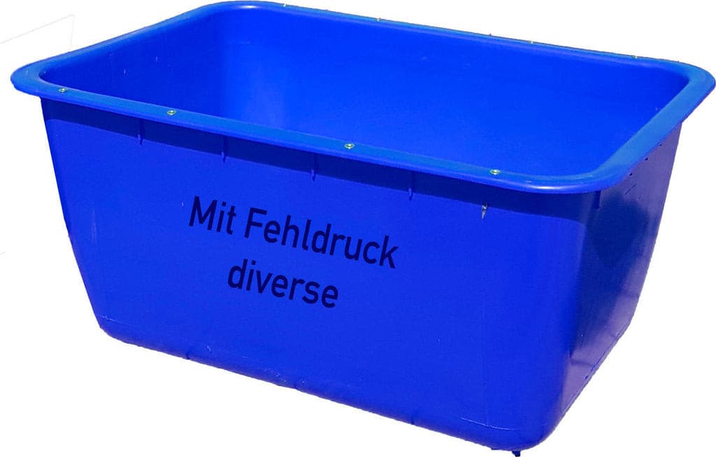 UvV XXL Pflanzkübel, 200 Liter 2. Wahl Fehlfarben Mörtelkübel Mörtelwanne (ggf. mit Fehldrucken)