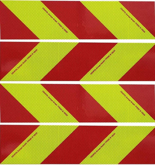 UvV® Oralite Flexible rot gelbe Kfz Warnmarkierung TPESC 13223 Set mit 8 Normflä UvV® Oralite Flexible rot gelbe Kfz Warnmarkierung TPESC 13223 Set mit 8 Normflä