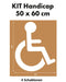 Bodenmarkierung Schablonensatz 4 x Handicap groß 50 x 60 cm.