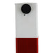 Stahl Absperrpfosten 70x70mm weiß-rot klappbar Zylinderschloss +Dübel.
