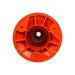 UvV-Flex Absperrpfosten Ecoline 75cm orange mit Reflexstreifen inkl. Befestigungsmaterial.