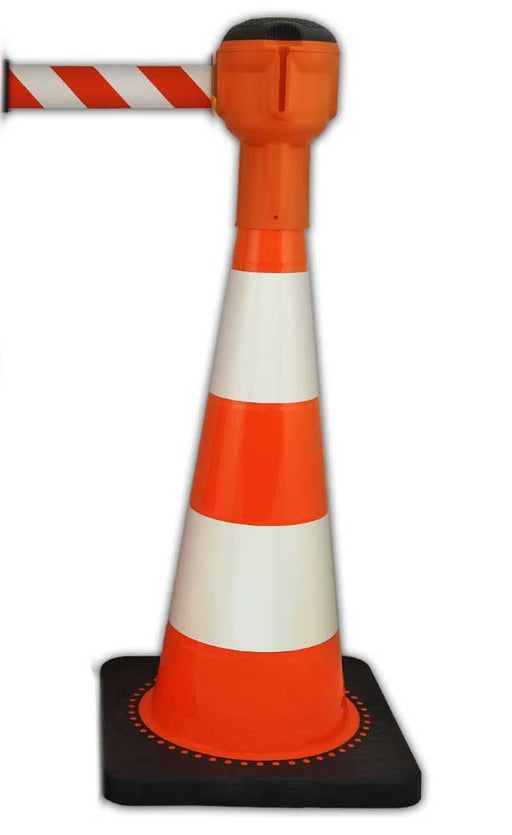 UvV-Shop Personenleitsystem "Speed" Skipper rot/weiß (9m Gurt) + 75cm Kegel Reflex RA1 UvV 1 Kegel + 1 Skipper