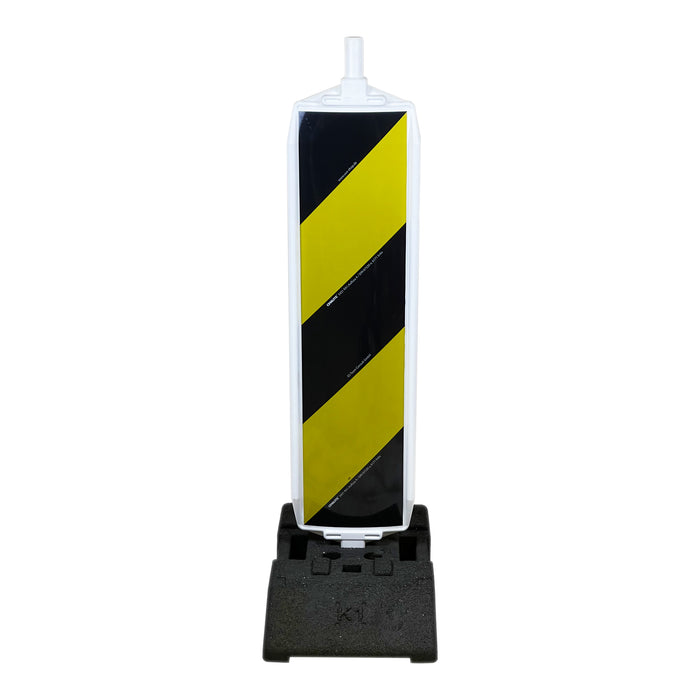 UvV Leitbake Fußplatte (18 / 30 kg) Baustelle rot/weiß oder Lager gelb, schwarz