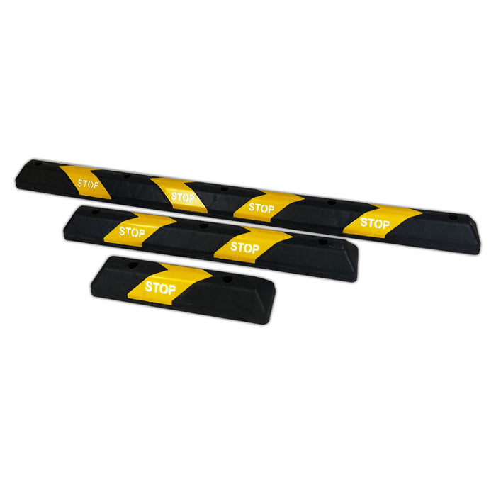 Parkstopp 90 Cm – Schwarz-gelbe Parkplatzbegrenzung, Radstopper Für Garagen & Parkplätze – NEU