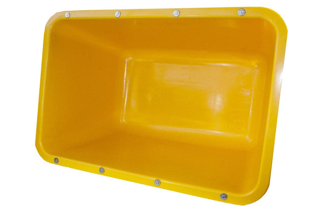 Mörtelkübel Stahl-Schiene Mörtelwanne, Pflanzkübel, 200 Liter, XXXXXL