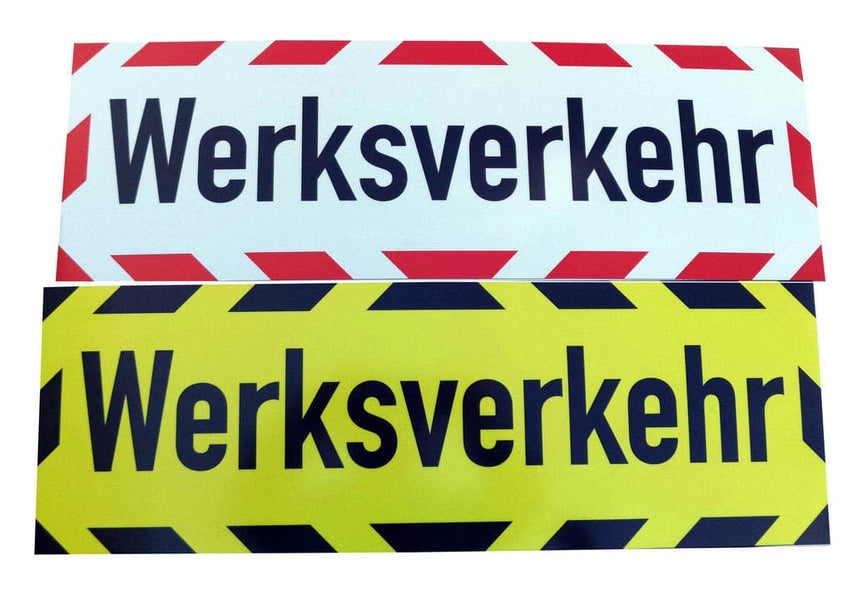 Kiwistar Magnetschild Rettungsdienst – 30 Cm, Schwarz Gestreift, Reflektierend, Magnetisch Für Auto & Metallflächen