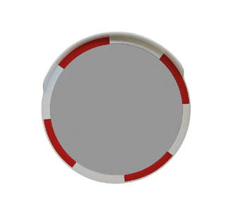Verkehrsspiegel aus Acrylglas schlagfest - Ø60 oder Ø80 cm - Rahmen ABS rot oder gelb
