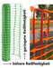 Fangzaun leicht, orange 5 kg +10 Absperrhalter als Baustellen Sicherheitszaun.