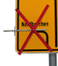 Drehbare Halterung für Schilder Auskreuzvorrichtungen ohne Alu-Quadratrohr.