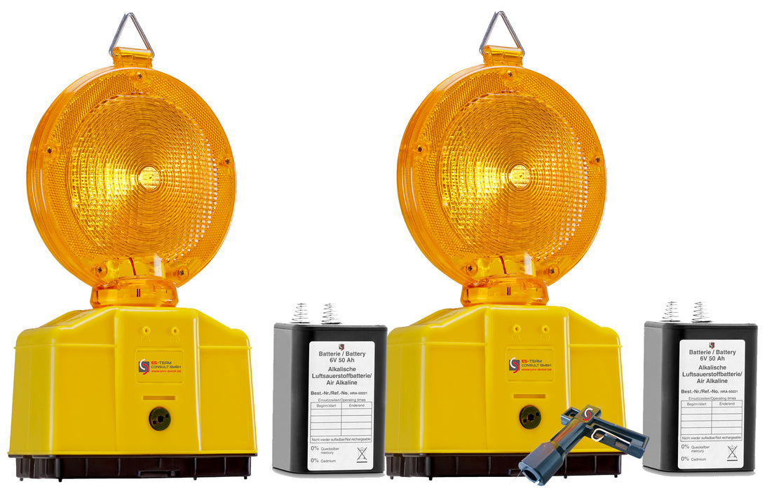 Warnleuchte LED gelb BASt-geprüft, ohne Batterie