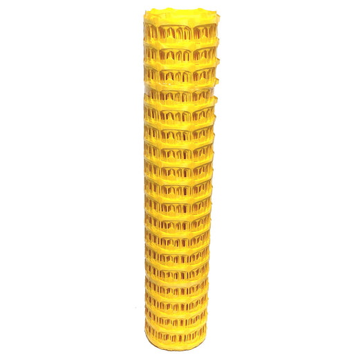 UvV-Shop Fangzaun UvV SOLIDO Warnzaun Absperrnetz Bauzaun Kunststoff Rolle 50 x 1m | 7,5kg gelb