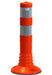 Absperrpfosten 45cm flexibel orange 2 reflex Ringe +Schrauben.