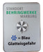 Eiswarner IceAlert + Schild 60x45 Alu-Verstärkung, Logo (Folie).