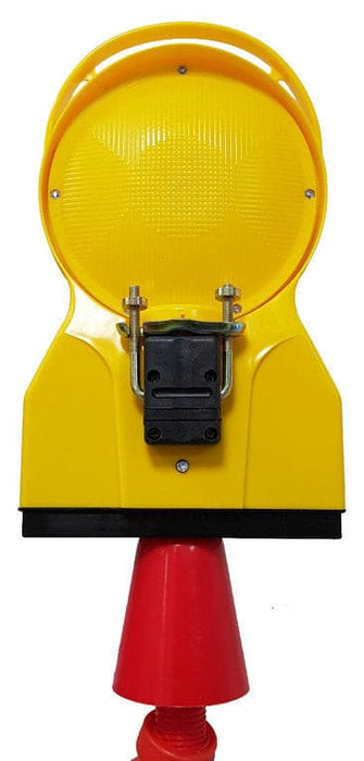 Blitzleuchte, Noxblitz, LED einseitig gelb, mit Leitkegel 75 cm, R2