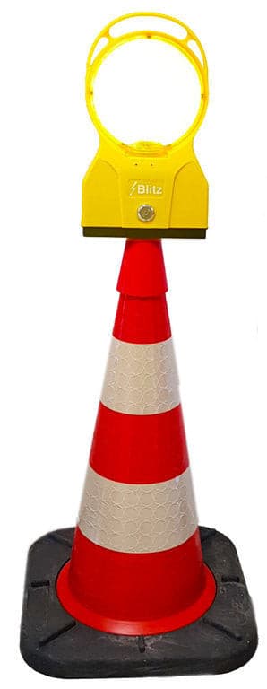 UvV-Shop UvV Leitkegel Blitz Set WEMAS Blitz LED Adapter + 75 cm Leitkegel Bast TL Basic Leitkegel