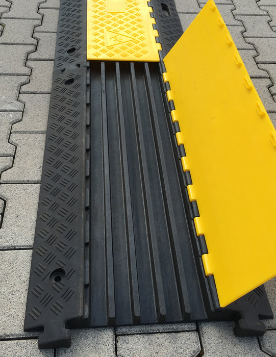 UvV Kabelbrücken 3 Varianten mit Abdeckung Hartgummi schwarz, gelb